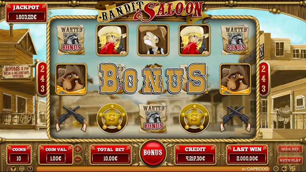 bandit saloon slot