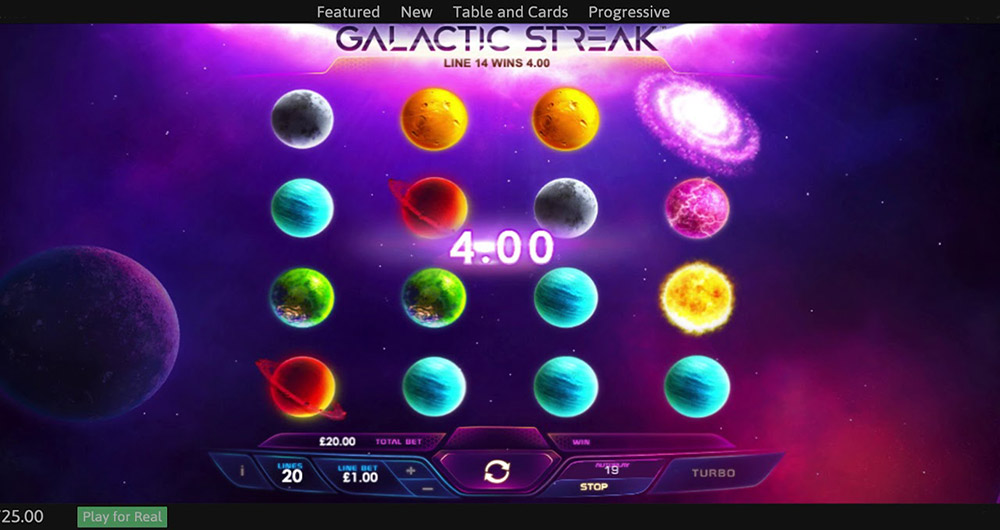 galactic streak slot