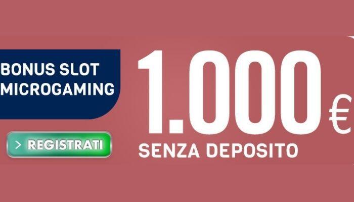 Bonus slot Microgaming fino a 1000€ con Betflag