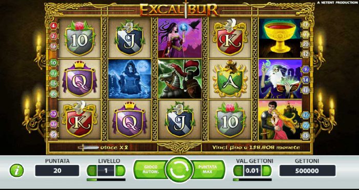 excalibur slot