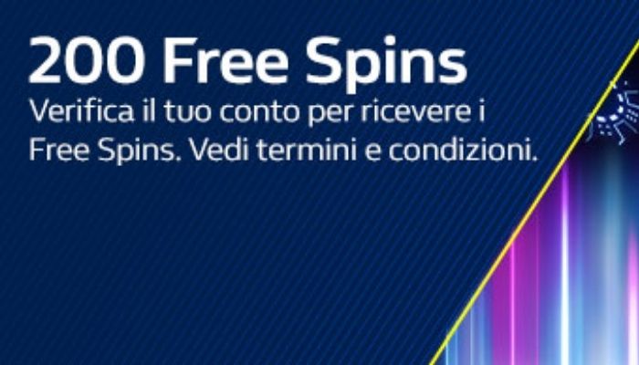 200 giri gratuiti in regalo su William Hill