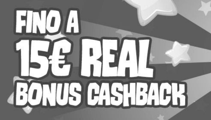 Fino a 15 € di Real bonus cashback su Best in Game casino