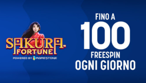 100 free spin bonus Snai