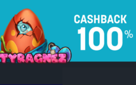 cashback del 100% sulla nuova slot The Tyragnes su Snai