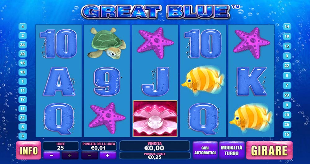 great blue slot